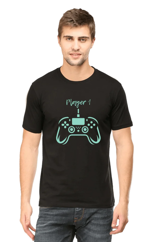 C-Labs Player 1 Classic Crew T-Shirt Black 2-Front-72c6ab38-4d28-462c-8c2c-3b8371933501-_1