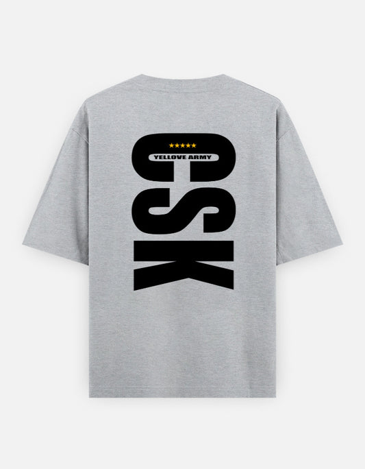 C-Labs CSK Army Oversized Classic T-Shirt Grey Melange Back_2_c_4_ae376987-fb4e-4483-bc0d-fe6db316ed98