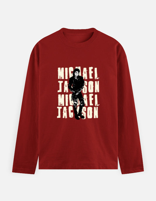 C-Labs Michael Jackson Full Sleeve T-Shirt Red Front_1_c_10_870a1c31-f759-4506-beee-51d39915a756