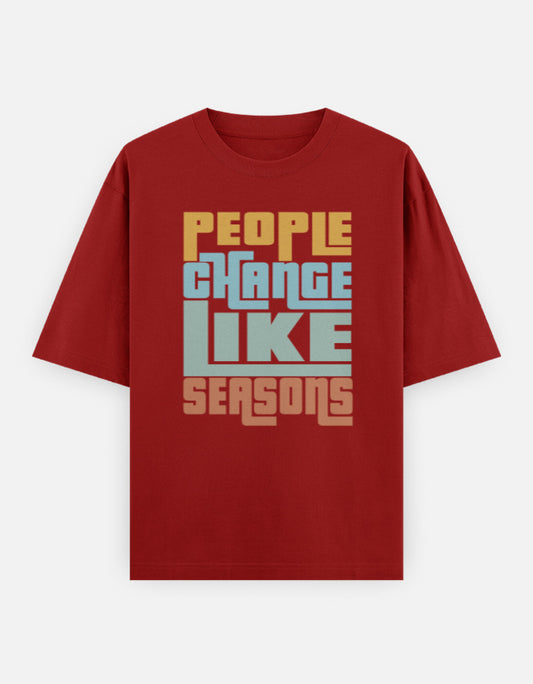C-Labs People Change Like Seasons Oversized Classic T-Shirt Red Front_1_c_10_c7285297-bb33-4769-bab2-924b755c6d1a