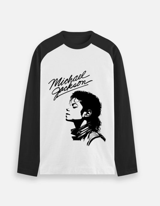 C-Labs Michael Jackson Raglan T-Shirt Black White Front_1_c_16_5dd1baf9-bf65-4f4c-ac06-5d0ab39a270e