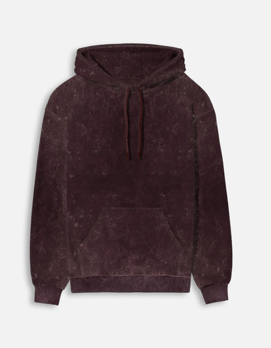 C-Labs C-Prime: Acid Washed Hoodie Acid Washed Hoodie Maroon Front_1_c_25_19030211-39a3-4746-b7f4-d43365aaddc9