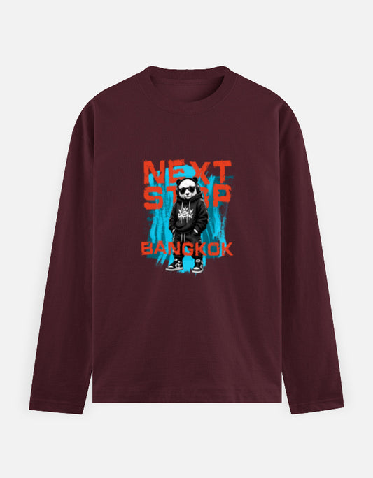 C-Labs Next Stop: Bangkok Full Sleeve T-Shirt Maroon Front_1_c_25_6d064b77-dcc4-4e13-990d-de628fac2ca1