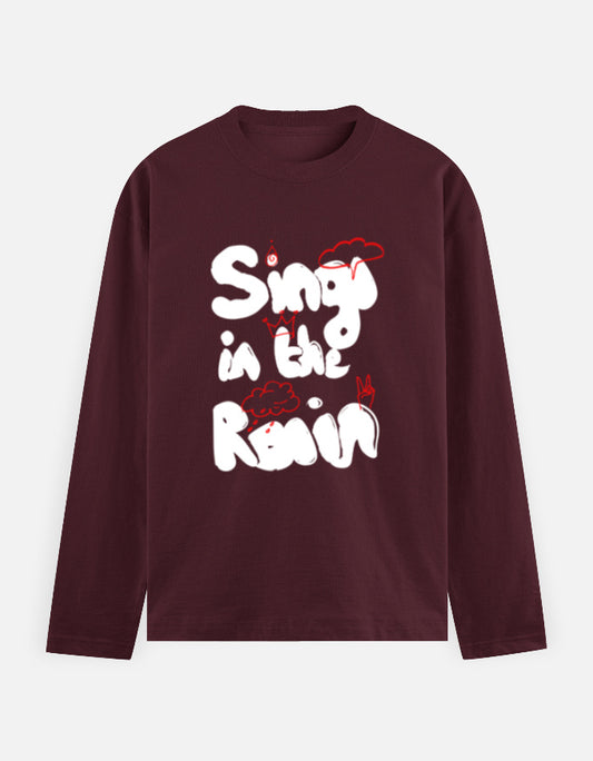 C-Labs Sing In The Rain Full Sleeve T-Shirt Maroon Front_1_c_25_73e23bbd-65d6-49d9-9174-beeed70df70e