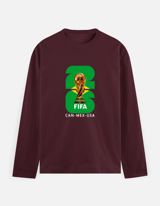 C-Labs Brazil 26 Full Sleeve T-Shirt Maroon Front_1_c_25_a5debdff-4c87-4973-b435-915b84c0c91f