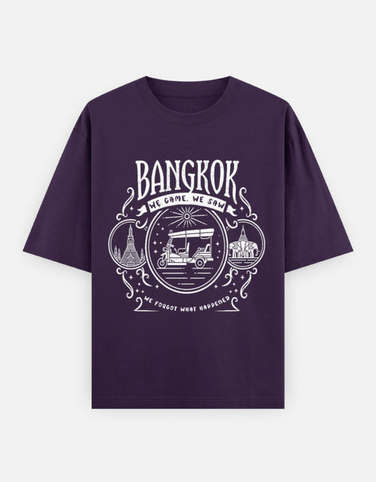 C-Labs Bangkok: We Came, We Saw Oversized Classic T-Shirt Purple Front_1_c_26_3524a904-a866-4b01-bfc8-199117ad79ee