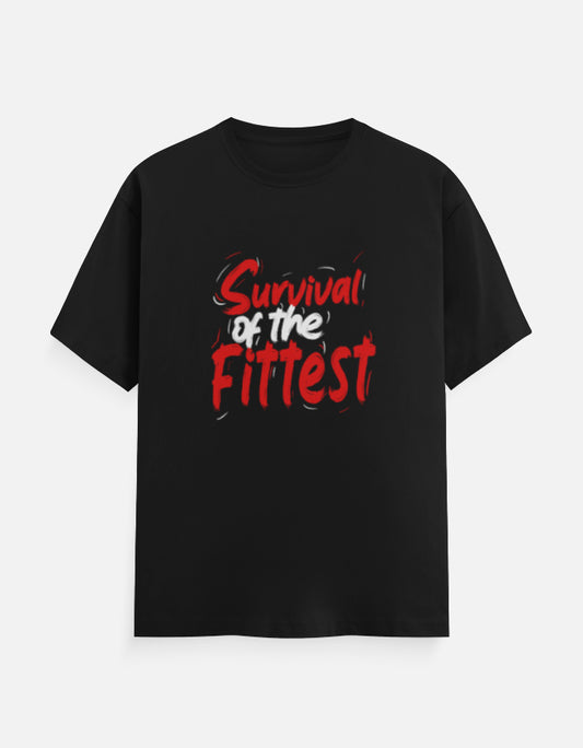 C-Labs Survival of the Fittest Classic Crew T-Shirt Black Front_1_c_2_114a1216-299b-4ff2-8922-284485ff488e