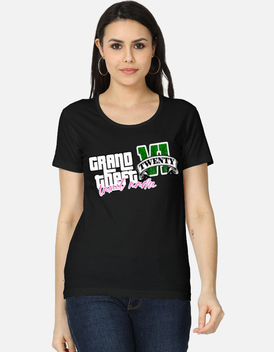 C-Labs Grand Theft Auto: Tamil Nadu Edition Women's Classic T-Shirt Black Front_1_c_2_352a70f2-c6cf-420f-b863-a851f50b6db1