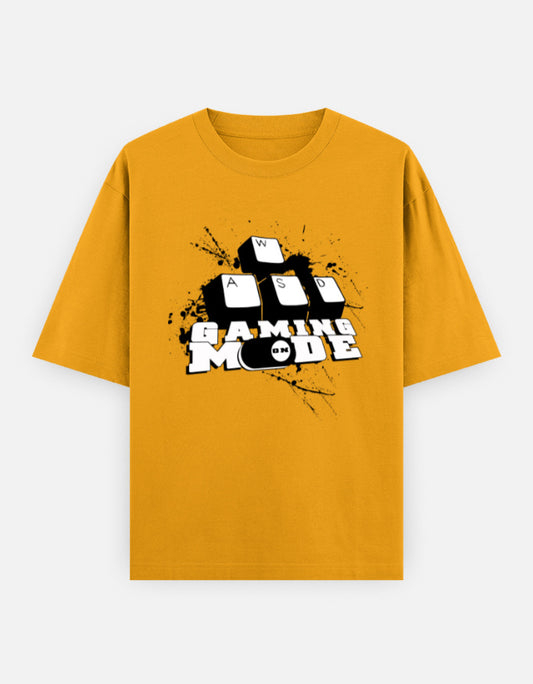C-Labs Gaming Mode On Oversized Classic T-Shirt Golden Yellow Front_1_c_35_bd5d6739-f018-4100-ac7c-2ba7f66ae1a3