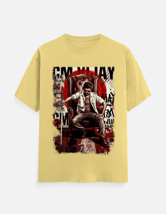C-Labs CM VIJAY Classic Crew T-Shirt Yellow Front_1_c_7_0405a430-8206-484f-8f74-4c6230348d3e