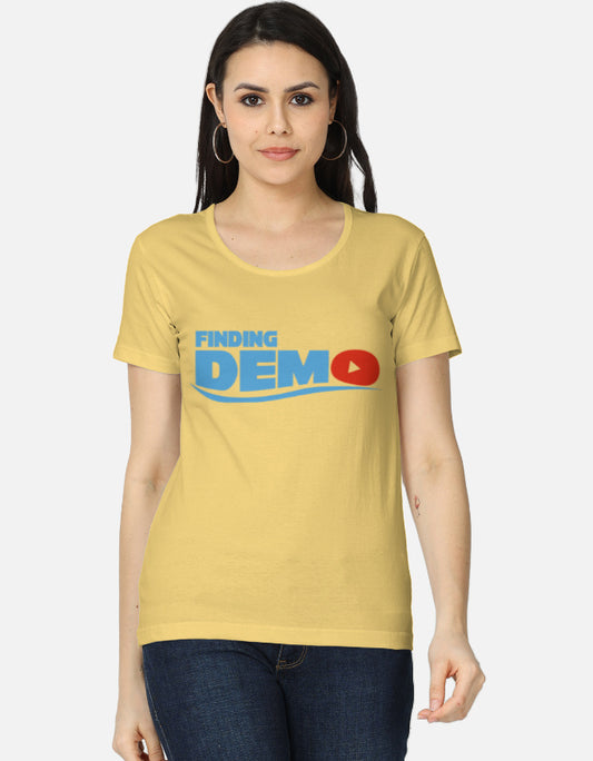 C-Labs Finding Demo Women's Classic T-Shirt Yellow Front_1_c_7_e0e1ca13-13c5-48c2-a508-eec727d93a51