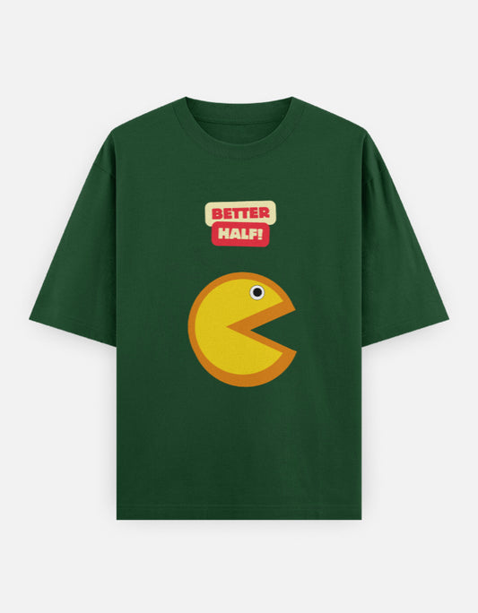 C-Labs Pacman Oversized Classic T-Shirt Bottle Green Front_1_c_8_559aa2f3-4743-48e9-9138-96a8aa795764