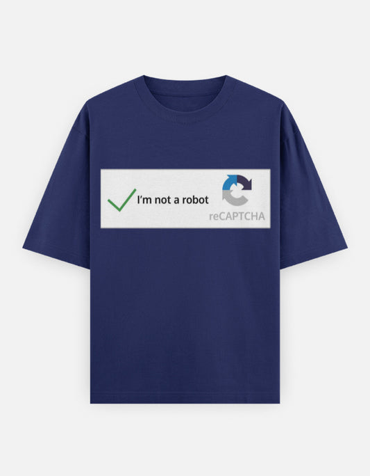 C-Labs I'm Not a Robot Oversized Classic T-Shirt Royal Blue Front_1_c_9_30d5a891-3d3e-4bda-8b36-058869fd6d35
