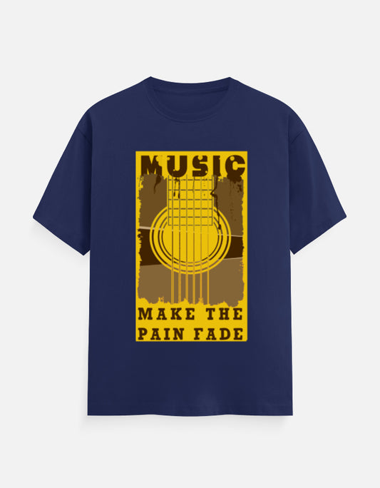 C-Labs Music Make The Pain Fade Classic Crew T-Shirt Royal Blue Front_1_c_9_570e1123-5630-4050-a3c8-495f065a41a7