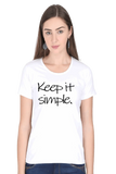 C-Labs Keep it simple Women's Classic T-Shirt White 1-Front-32d299d8-c171-4812-968c-0a1a1f40d699-_9