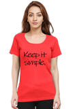 C-Labs Keep it simple Women's Classic T-Shirt Red 10-Front-03b4c343-3022-4b37-aa58-2fd3b2638d9b-_7