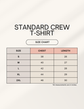 C-Labs C-Minimal: Standard T-Shirt Standard Crew T-Shirt 1744980361sizechart