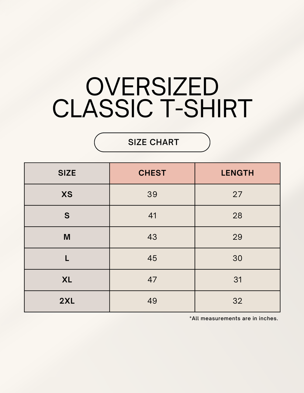 C-Labs Raw and Unfiltered Oversized Classic T-Shirt 1744980393sizechart_2fbc2da1-e839-4be8-bd12-e661347374ca