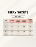 C-Labs C-Standard: Terry Cotton Shorts Terry Shorts 1745038382sizechart