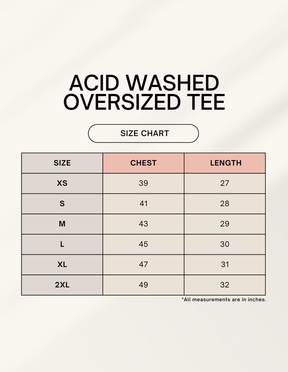 C-Labs A-Squad Acid Wash Oversized Tee 1745042359sizechart