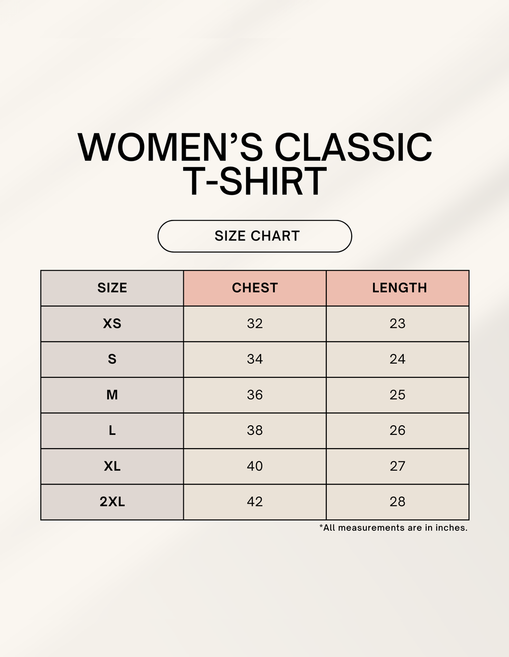 C-Labs Pattaya Women's Classic T-Shirt 1745043608sizechart_1d446f9c-89e2-4738-a914-51e0b79f16c1