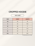 C-Labs C-Prime: Cropped Hoodie Cropped Hoodie 1745058629sizechart