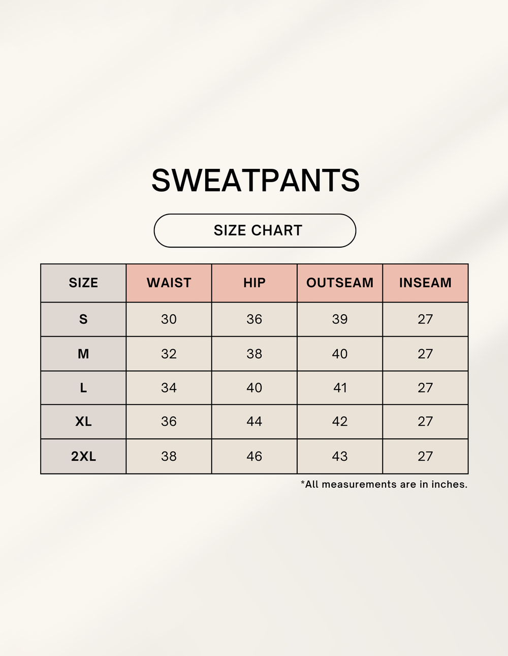 C-Labs C-Standard: Sweatpants Sweatpants 1758630873sizechart