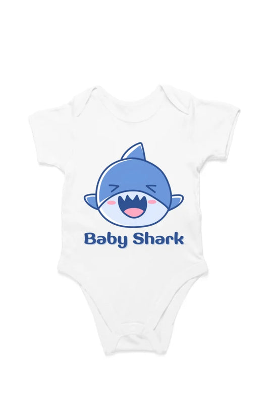 C-Labs Baby shark Rompers White 1_Front_07f6c1d4-ce58-495b-8074-ed9f77cf7f31