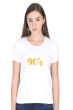 C-Labs 90's Women's Classic T-Shirt White 1_Front_c4c827d5-182f-47c2-bda4-87526334f9ed