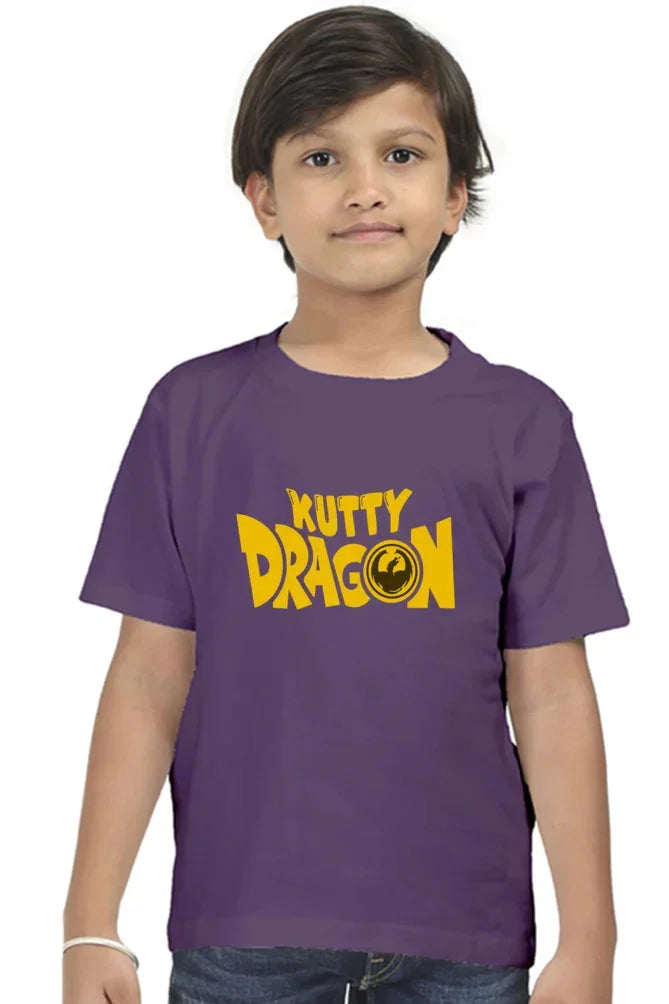 C-Labs Kutty Dragon Boy Classic Crew T-Shirt Purple 26_Front