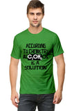C-Labs Alcohol is a solution Classic Crew T-Shirt Flag Green 27_Front