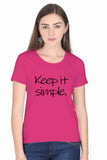 C-Labs Keep it simple Women's Classic T-Shirt Pink 28-Front-67a6395a-e188-4e4d-a263-23f08f8b1ba3-_5