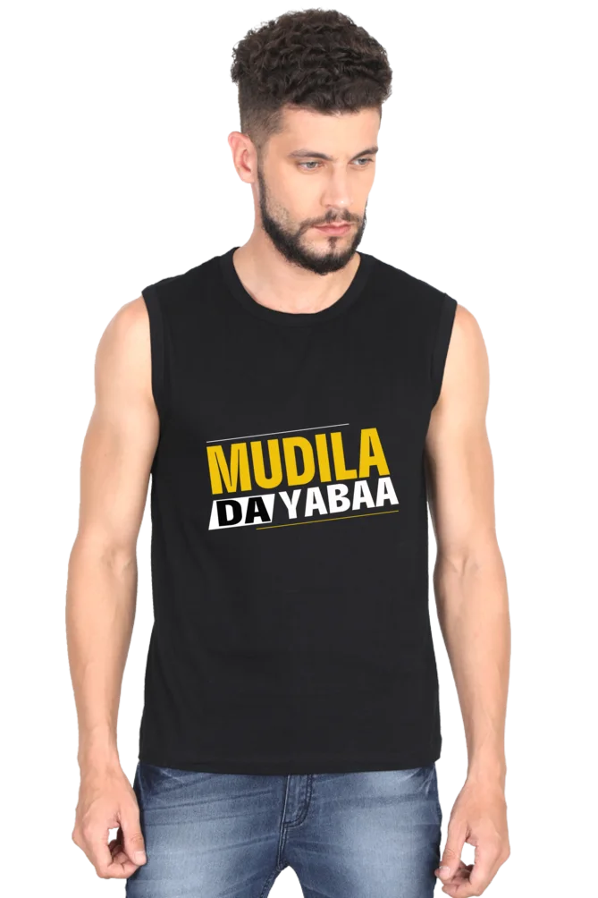 C-Labs Mudiyala da Sleeveless T-Shirt Black 2_Front_adf101ad-6c6f-4388-9425-a0b9f3d2da70