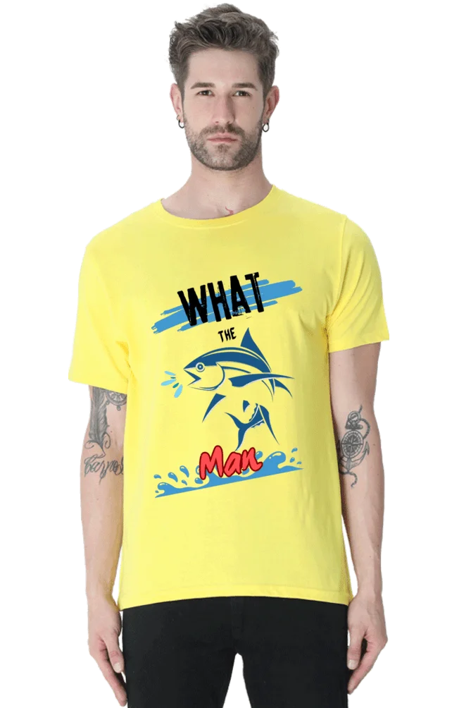 C-Labs What the Fish Classic Crew T-Shirt New Yellow 30-Front-4326df99-9ed5-4328-b2d4-e9084ac272f6-_4