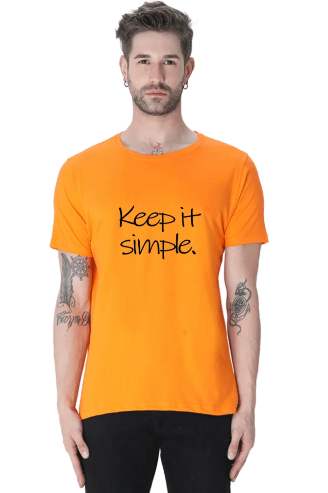 C-Labs Keep it simple Classic Crew T-Shirt Orange 33-Front-1c3e5daa-ed5f-4ee4-ac48-5cf3da172dae-_3