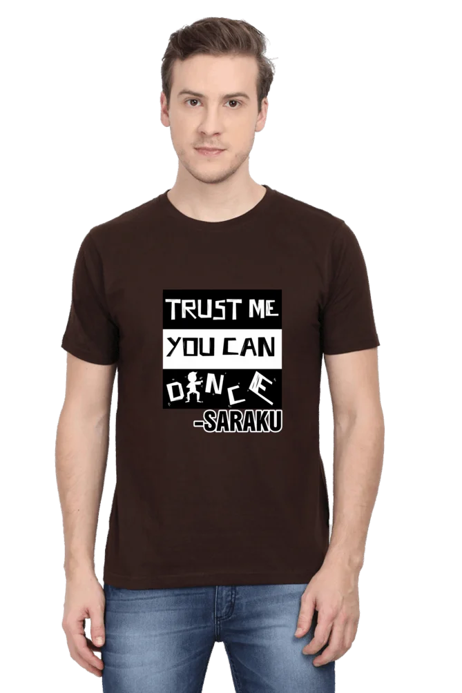 C-Labs Trust me you can dance Classic Crew T-Shirt Coffee Brown 37-Front-b29ea1b1-5220-4a05-983e-087e604b3eff-_7