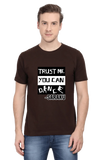 C-Labs Trust me you can dance Classic Crew T-Shirt Coffee Brown 37-Front-b29ea1b1-5220-4a05-983e-087e604b3eff-_7