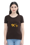 C-Labs 90's Women's Classic T-Shirt Coffee Brown 37_Front_f86e4108-1076-497d-b299-6ea318b2c9af