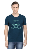 C-Labs Player 1 Classic Crew T-Shirt Petrol Blue 38-Front-2d51d0b2-d6bc-4d88-8f83-636cea3ff9e3-_7