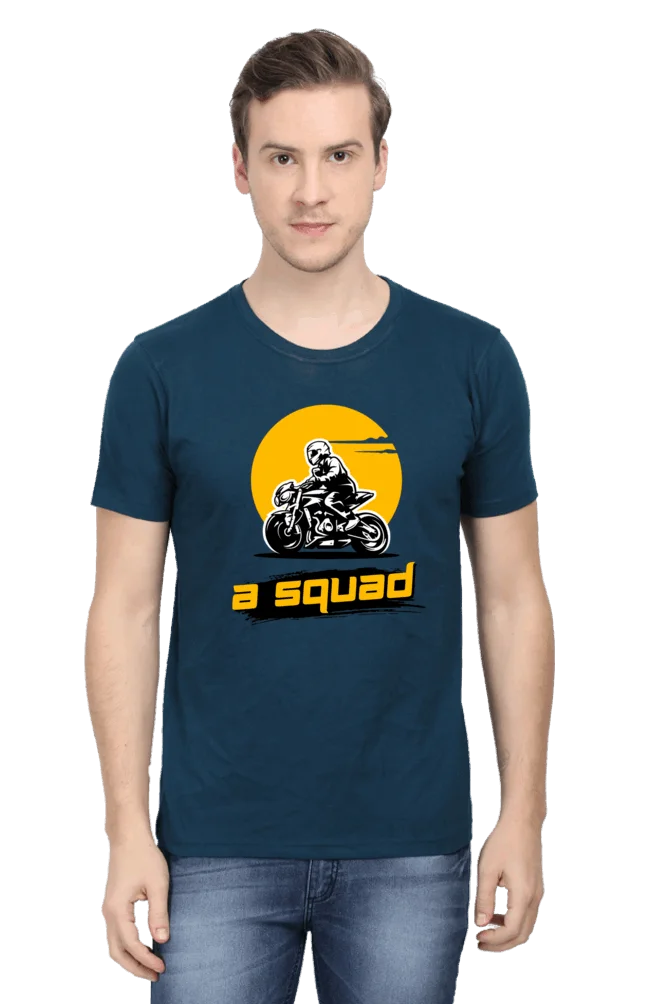 C-Labs A-Squad Classic Crew T-Shirt Petrol Blue 38-Front-_7
