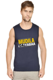 C-Labs Mudiyala da Sleeveless T-Shirt Navy Blue 3_Front_ca320e01-5dc6-4efc-9c5c-da46a0987104