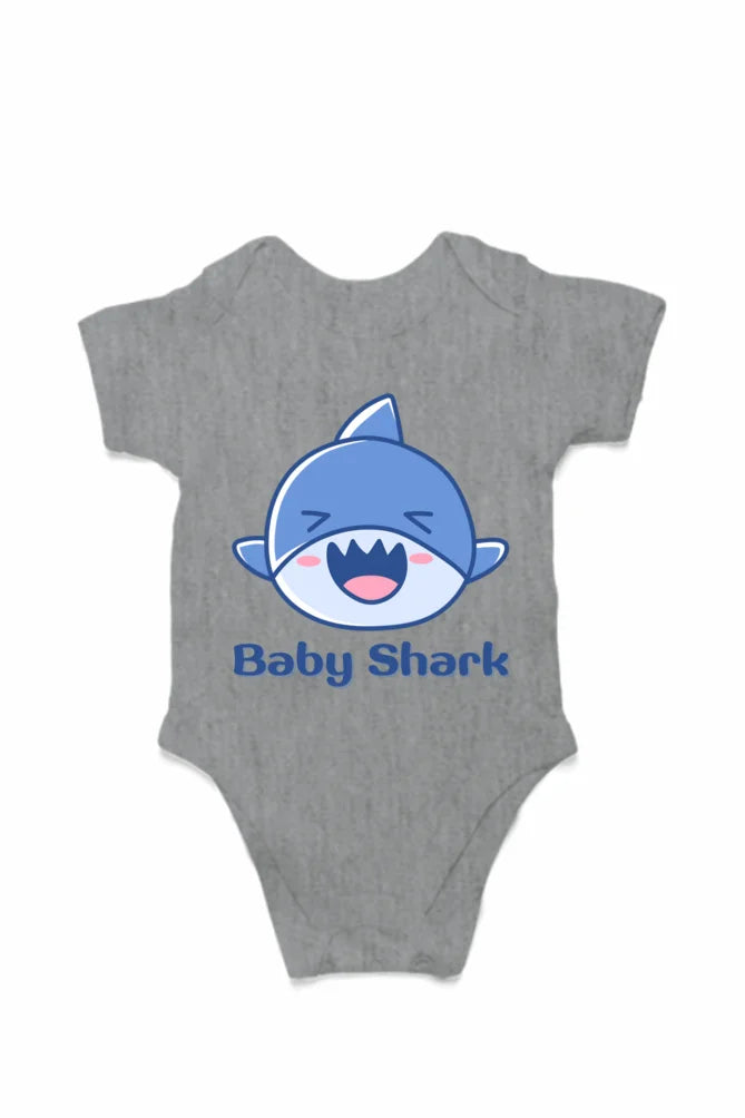 C-Labs Baby shark Rompers Grey Melange 4-Front-9b485c91-d52f-45e5-82fa-afdfb53721a2-_5