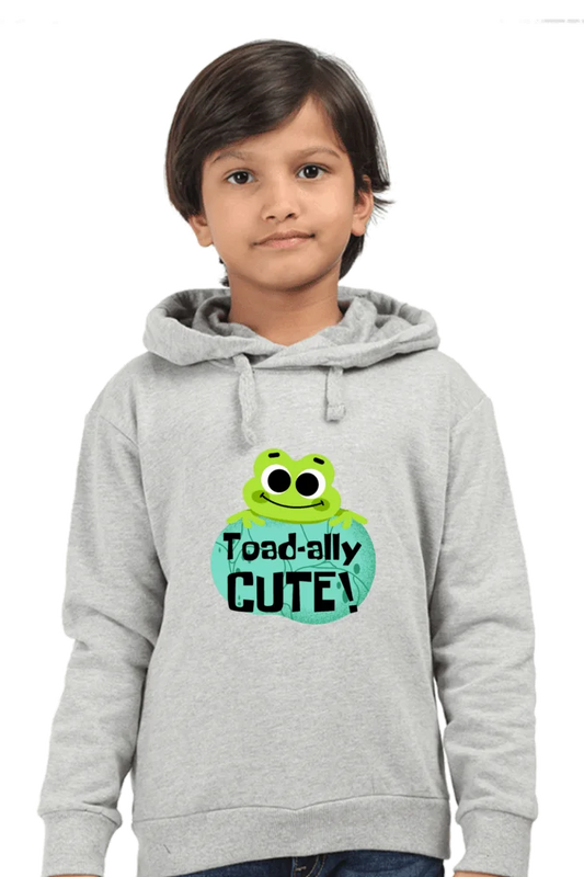 C-Labs Toadly-Cute Kids Hoodie Grey Melange 4-Front-d9c1155a-8ce3-46f1-b809-03e3ed64c335-_2