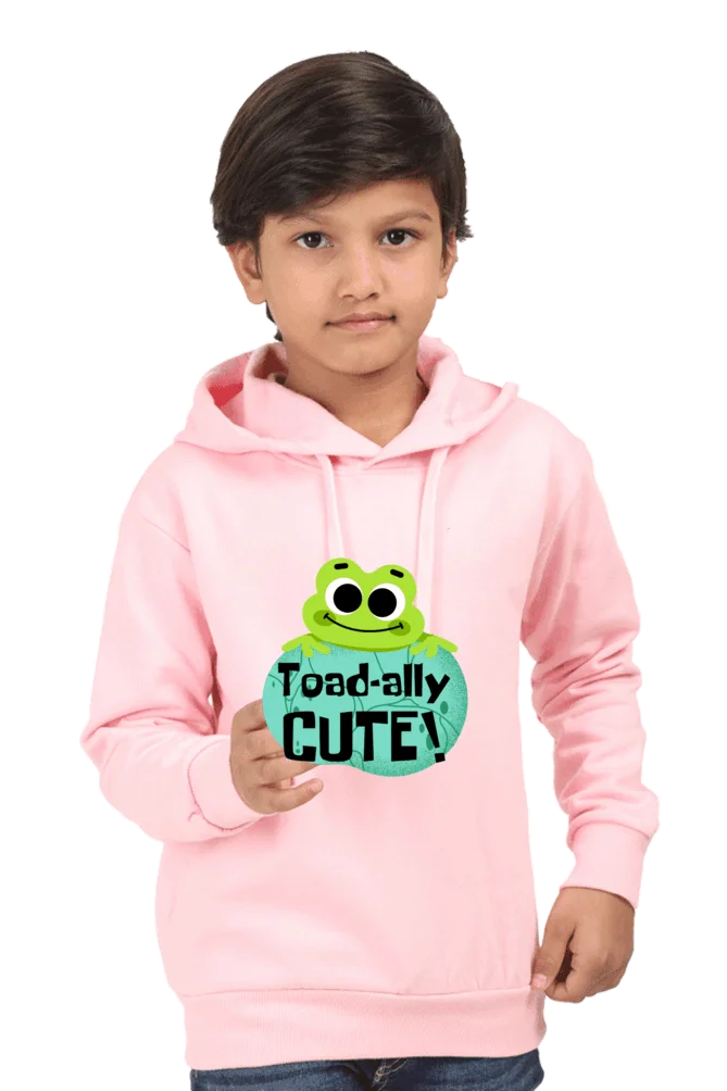 C-Labs Toadly-Cute Kids Hoodie Baby Pink 42-Front-_5