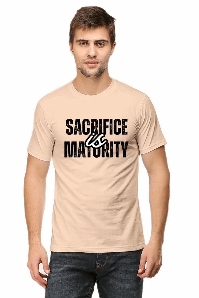 C-Labs Sacrifice is maturity Classic Crew T-Shirt Peach 48-Front-6485a101-6d4d-410d-af53-c81b169a0736-_5