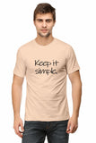 C-Labs Keep it simple Classic Crew T-Shirt Peach 48-Front-9ad3a0da-f781-4cff-8215-7e75a9f380e5-_2