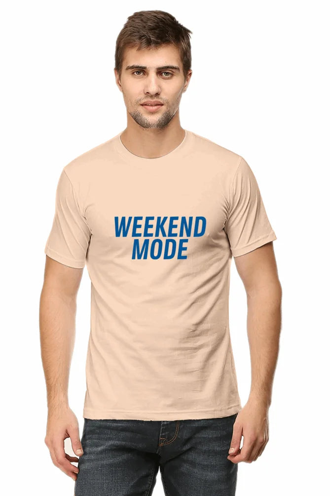 C-Labs Weekend Mode Classic Crew T-Shirt Peach 48-Front-f352daee-18d2-459e-8cff-b08c76fa8de2-_2