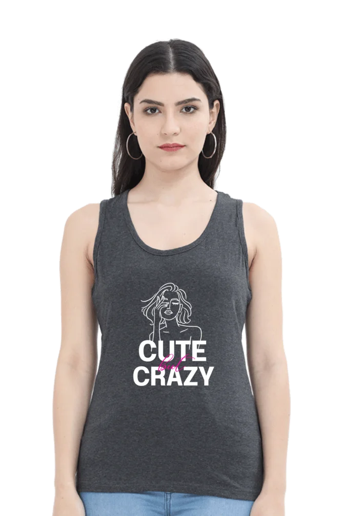 C-Labs Cute but crazy Crop Top Charcoal Melange 5-Front-3d461b3d-a8e8-46ae-a178-cc69e5cbf128-_1