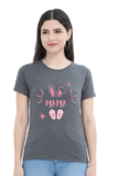 C-Labs Bunny Mama Women's Classic T-Shirt Charcoal Melange 5-Front-4b113d00-ef57-494b-9de0-bad7921186fc-_9