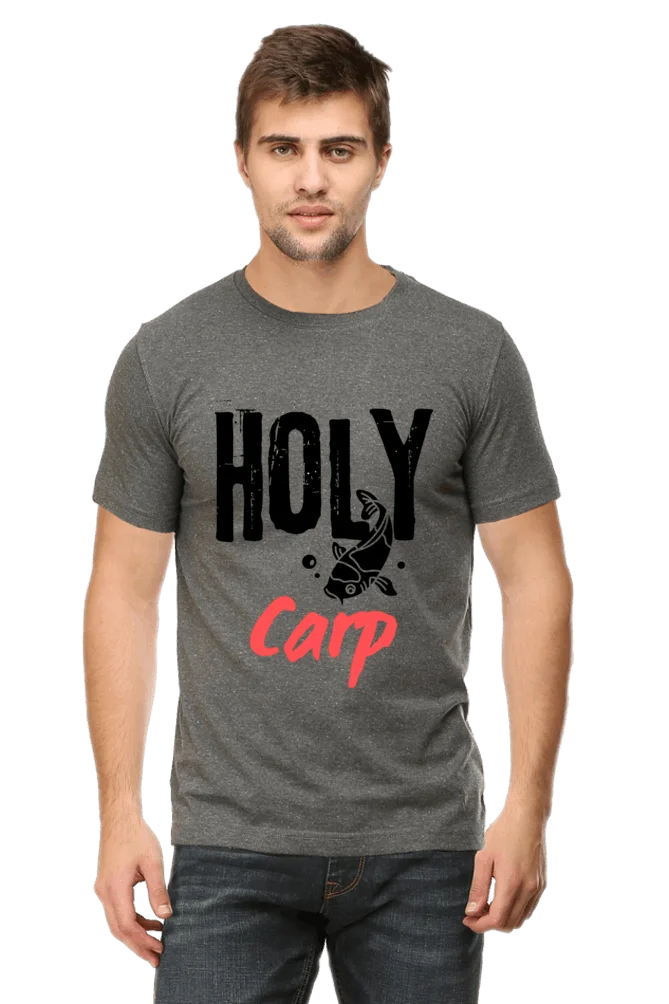 C-Labs Holy Carp Classic Crew T-Shirt Charcoal Melange 5-Front-71bbead2-3ec5-4947-ad1b-bf8f4f10a9d3-_10
